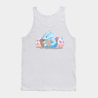 Baby Blue Triceratops Tank Top